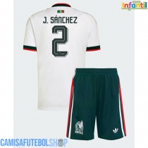 Camisa de time de futebol México Jorge Sanchez #2 Replicas 2º Equipamento Infantil Mundo 2026 Manga Curta (+ Calças curtas)